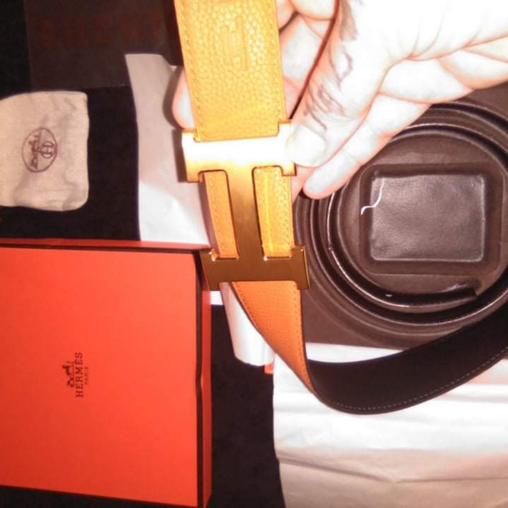 Herme's leather belt size 110